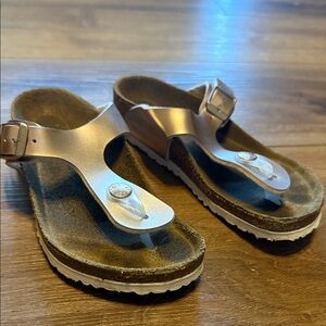 Birkenstock Pink Metallic Tan Sandals 30 190 C12